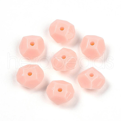 Opaque Acrylic Beads SACR-T017-38B-1