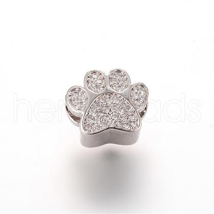 Alloy Rhinestone European Beads OPDL-T001-PD021-1