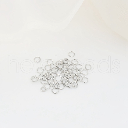 50Pcs Brass Open Jump Rings PW-WG80FA8-08-1