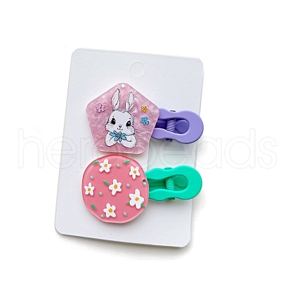 2Pcs Acrylic Alligator Hair Clips PW-WG96734-05-1