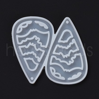 DIY Teardrop with Bat Pendants Silicone Molds DIY-D060-08-1
