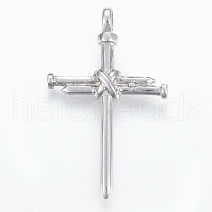 Tarnish Resistant 304 Stainless Steel Big Pendants STAS-L204-04P-1