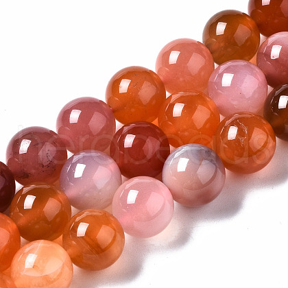 Natural Botswana Agate Beads Strands G-N328-47-1