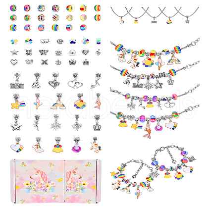 DIY European Bracelet Making Kits DIY-YWC0006-03A-1