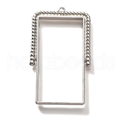 Alloy Open Back Bezel Pendants PALLOY-I223-07P-1