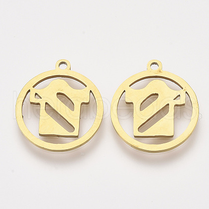 201 Stainless Steel Pendants STAS-S110-071G-1