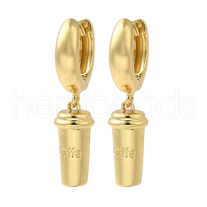 Mother's Day Rack Plating Brass Hoop Earrings EJEW-B062-46G-1