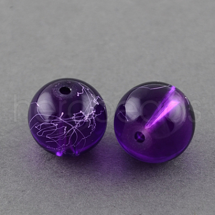 Drawbench Transparent Glass Beads Strands GLAD-Q012-4mm-20-1