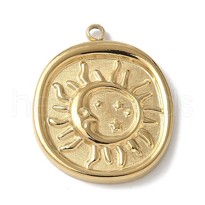 304 Stainless Steel Pendants STAS-G352-05G-1