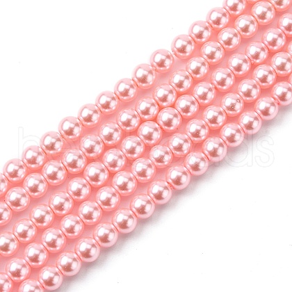 Eco-Friendly Grade A Glass Pearl Beads HY-J002-6mm-HX056-1