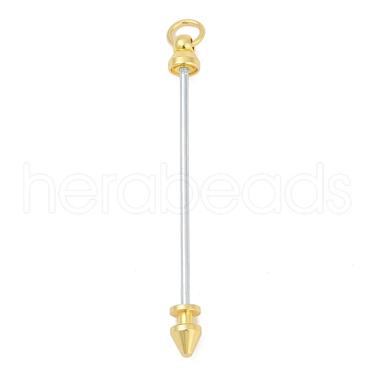 Alloy Bar Beadable Keychain for Jewelry Making DIY Crafts KEYC-A015-01G-1