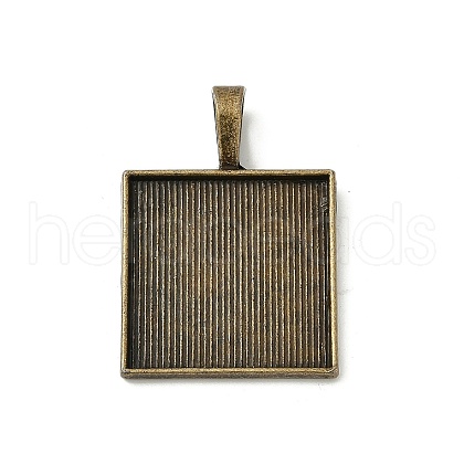 Tibetan Style Alloy Pendant Cabochon Settings TIBE-T003-20AB-NR-1