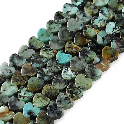 Natural African Turquoise(Jasper) Beads Strands G-M403-A26-02-1