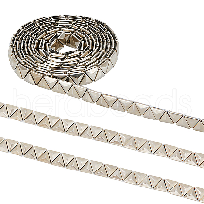 2.5 Yards Stainless Steel Rivet Studed Cord with Adhesive Back OCOR-FG0002-34B-1