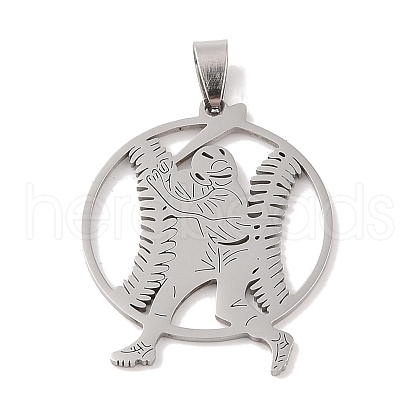 Non-Tarnish 201 Stainless Steel Pendants STAS-A094-05A-P-1