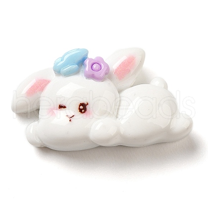 Opaque Resin Cabochons RESI-F049-02A-1