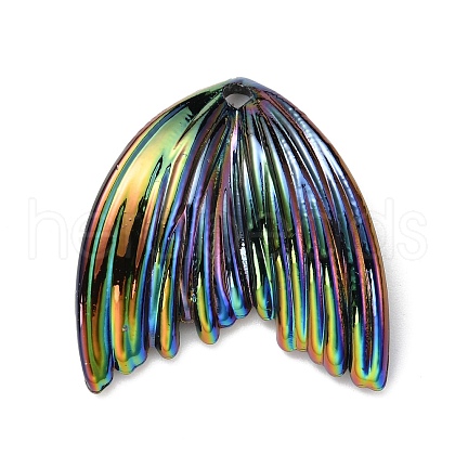 Grandient Color Opaque Resin Pendants RESI-WH0026-74E-1