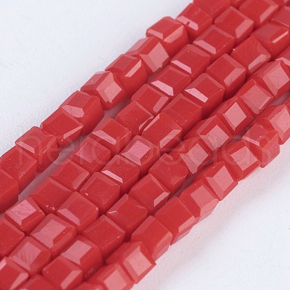 Opaque Glass Beads Strands EGLA-F121-NC01-1