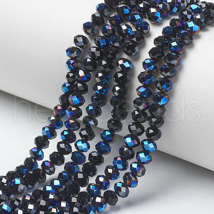 Electroplate Glass Beads Strands EGLA-A034-T3mm-I03-1