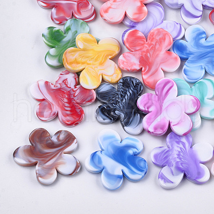 Acrylic Beads OACR-S031-09-1