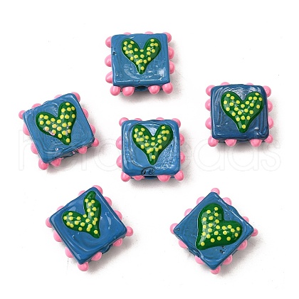 Handmade Lampwork Enamel Beads LAMP-S079-09A-1