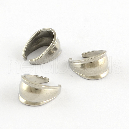 Tarnish Resistant 304 Stainless Steel Snap on Bails STAS-Q181-02-1