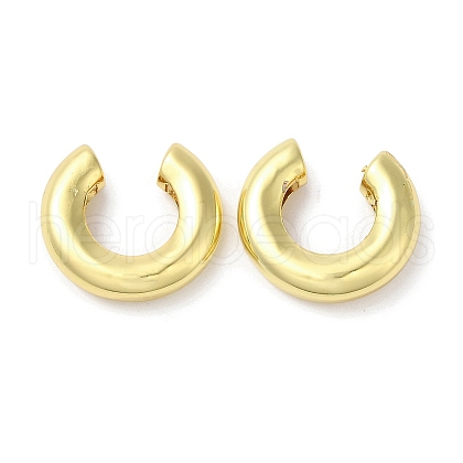 Rack Plating Brass Cuff Earrings for Women EJEW-F315-01G-1