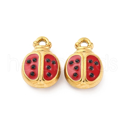 304 Stainless Steel Enamel Pendants STAS-B085-41G-1