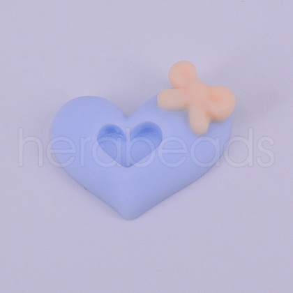 Opaque Resin Cabochon RESI-WH0009-04-1