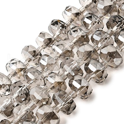 Transparent Electroplate Glass Beads Strands EGLA-P062-01A-03-1