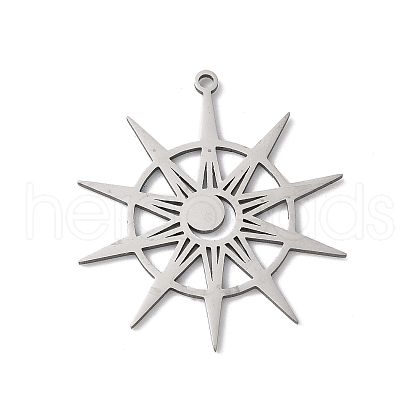 304 Stainless Steel Pendants STAS-K298-07P-1