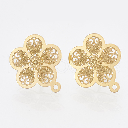 304 Stainless Steel Stud Earring Findings STAS-S079-38A-1