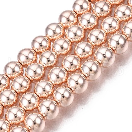 Electroplate Non-magnetic Synthetic Hematite Beads Strands G-L485-01C-RG-1