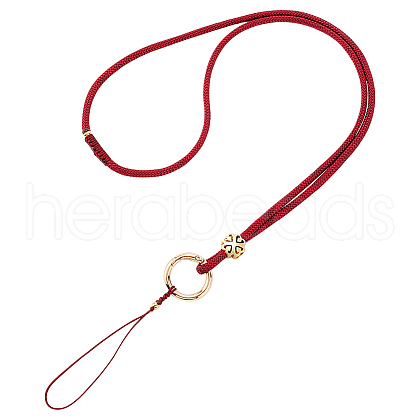 Polyester & Golden Alloy Mobile Straps FIND-WH20004-52A-1