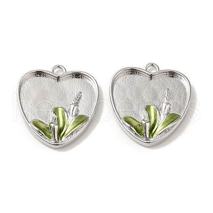 Brass Enamel Pendants KK-S368-10P-1