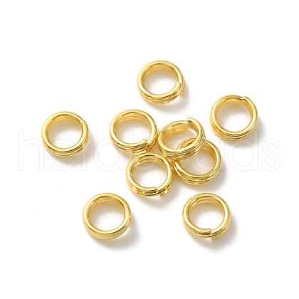 Brass Split Rings KK-O143-25G-1