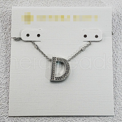 Brass Initial Pendant Necklaces for Women FS-WG8E27F-30-1