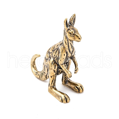 Brass Kangaroo Display Decorations KK-D370-07AG-1