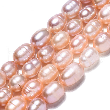 Natural Cultured Freshwater Pearl Beads Strands PEAR-N012-06H-1