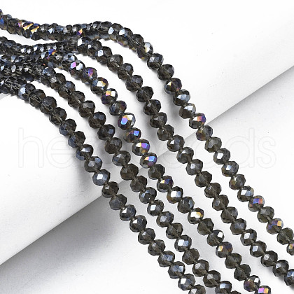 Electroplate Glass Beads Strands EGLA-A034-T10mm-B26-1