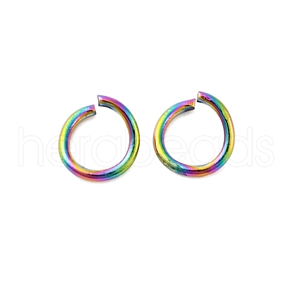 Ion Plating(IP) 304 Stainless Steel Open Jump Rings STAS-N098-062F-01-1