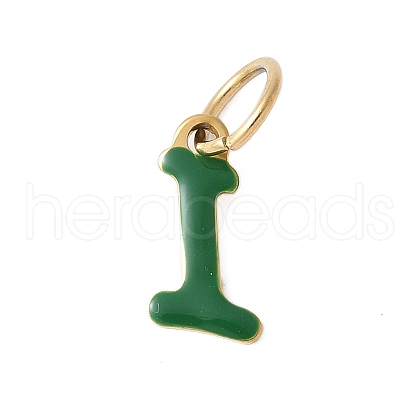 304 Stainless Steel Enamel Charms STAS-G353-01G-I-1