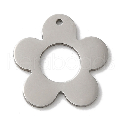 Non-Tarnish 201 Stainless Steel Pendants STAS-E206-05P-03-1