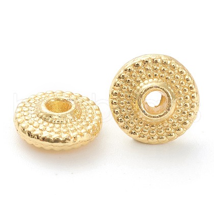 Rack Plating Alloy Spacer Beads KK-J277-14G-1