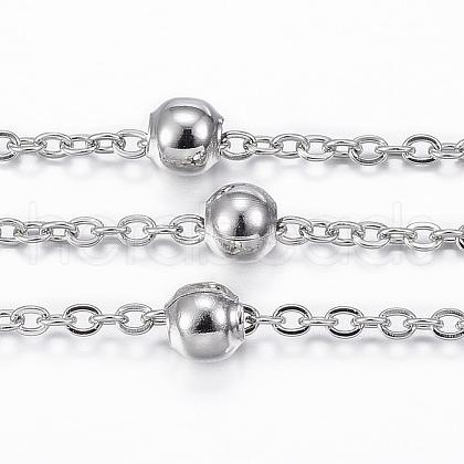 Tarnish Resistant 304 Stainless Steel Cable Chains CHS-H009-10P-1