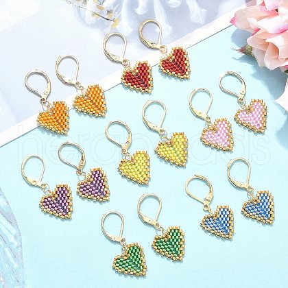 304 Stainless Steel Leverback Earrings for Women EJEW-MZ00408-1