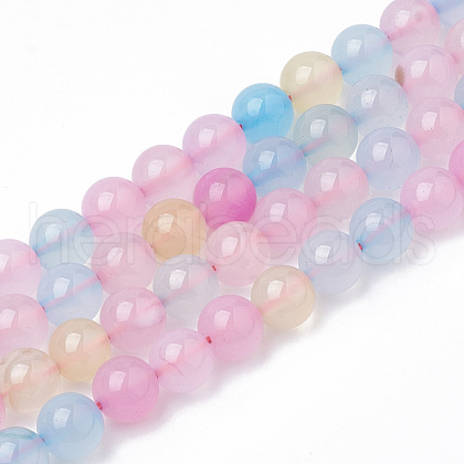 Natural Agate Beads Strands G-T098-04C-1
