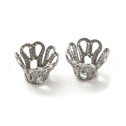 Non-Tarnish 316 Surgical Stainless Steel Bead Caps STAS-Q310-09B-P-1