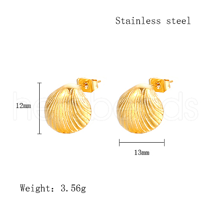 304 Stainless Steel Stud Earrings MH4589-1-1