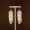 Alloy Dangle Earrings EJEW-S260-01C-G-1